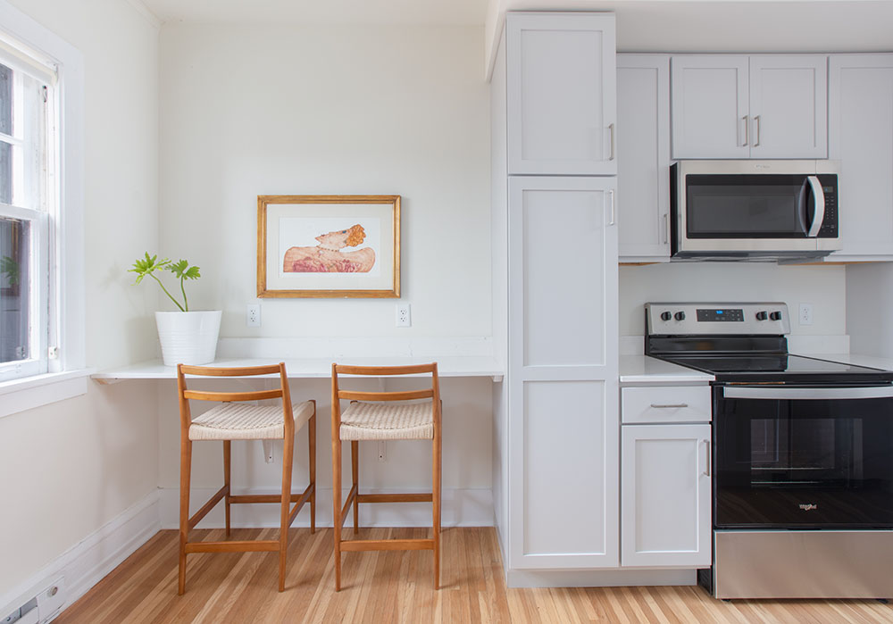 Interior photo of a typical unit